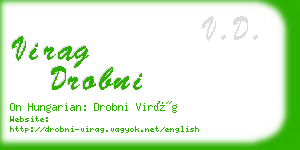 virag drobni business card